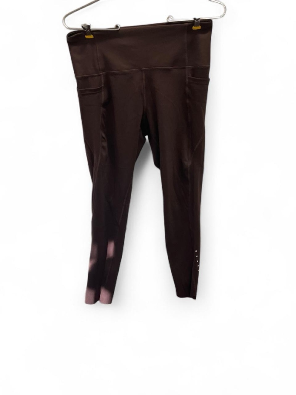 Danskin High-Waist Dark Brown Leggings with Side Pockets